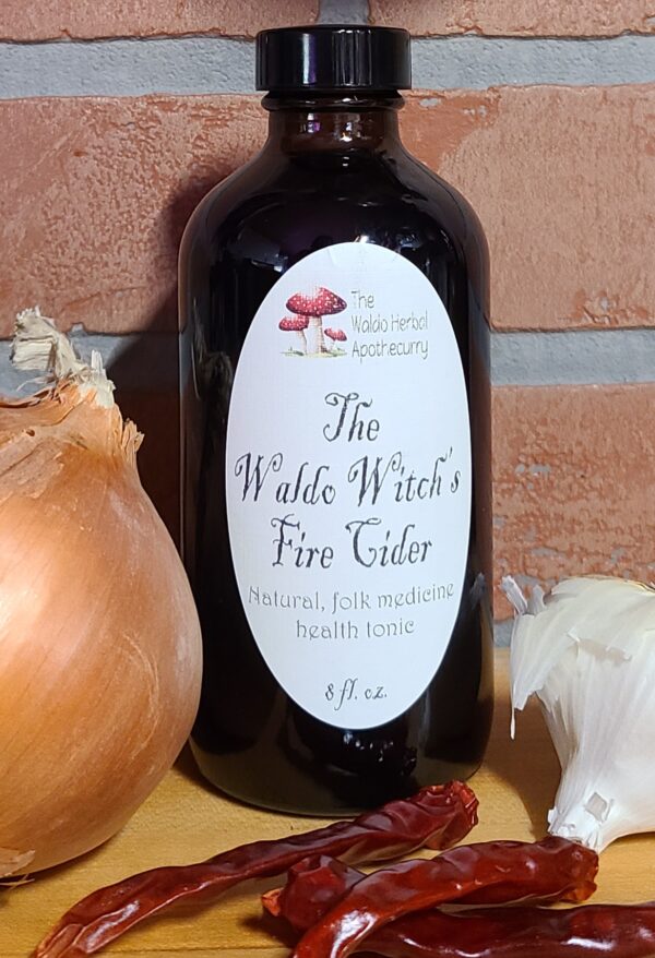 Bottle of fire cider