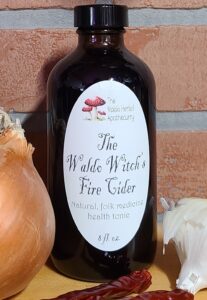 Bottle of fire cider