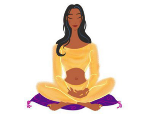 Woman meditating